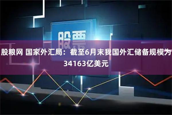 股粮网 国家外汇局：截至6月末我国外汇储备规模为34163亿美元