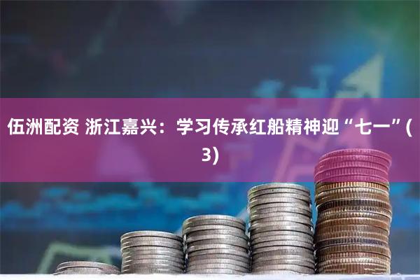 伍洲配资 浙江嘉兴：学习传承红船精神迎“七一”(3)