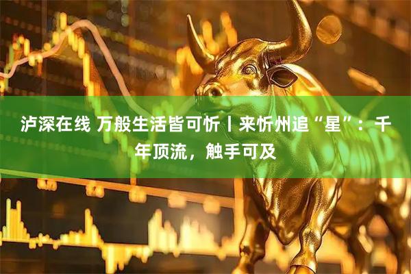 泸深在线 万般生活皆可忻丨来忻州追“星”：千年顶流，触手可及